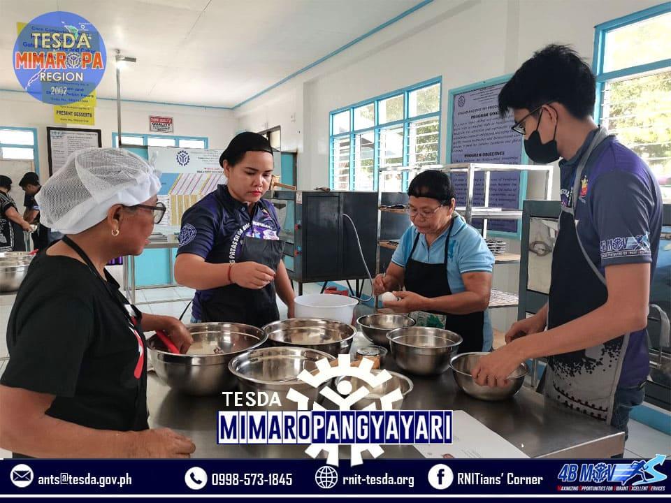 Participants in the Pastry Making training session