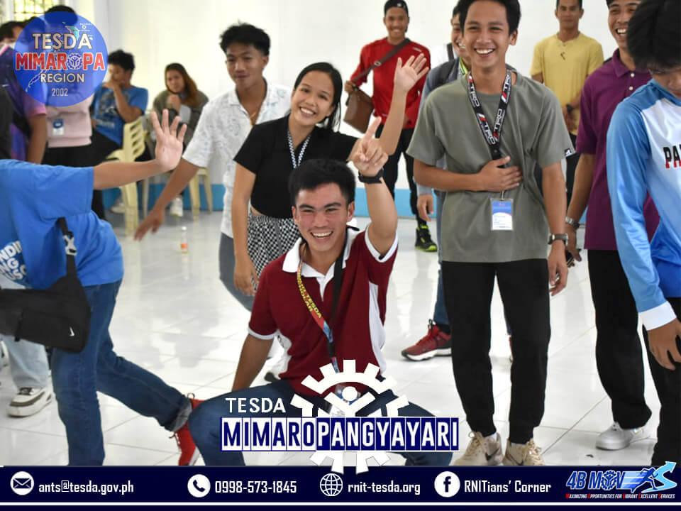 Students participating in the Valentine's Day activities organized by the SSC