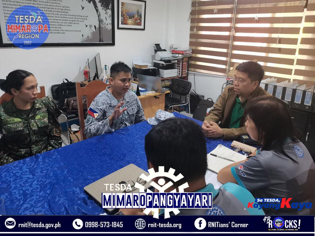 Philippine Navy representatives presenting ROTC framework