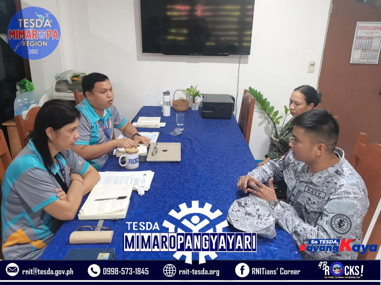 RNIT and Philippine Navy representatives in discussion