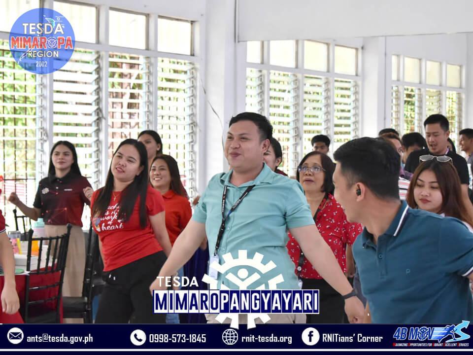 Students participating in the Valentine's Day activities organized by the SSC